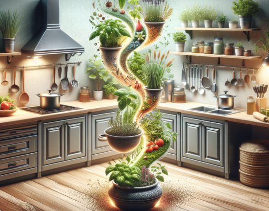 Utilizati ghivece de plante aromatice in bucatarie