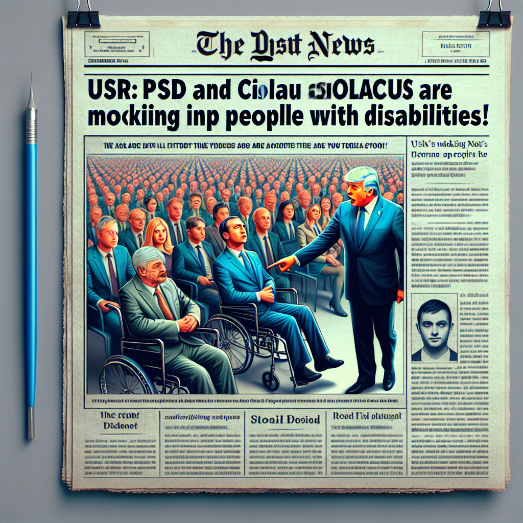 USR: PSD si Ciolacu isi bat joc de persoanele cu dizabilitati! 1 USR PSD si Ciolacu isi bat joc de persoanele cu dizabilitati
