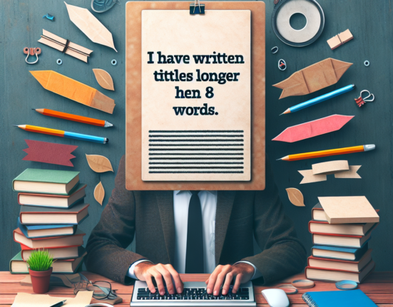 Nu am scrise titluri mai lungi de 8 cuvinte