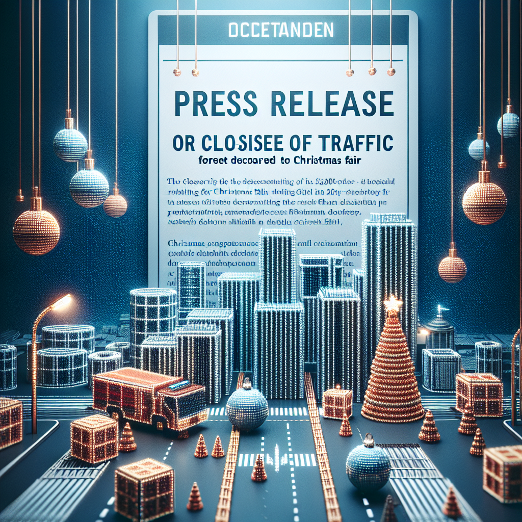 Comunicat inchidere circulatie pentru ornamentarea stradala Targul de Craciun Craiova 2024