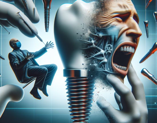 Posibilitatea de a primi un implant dentar prost executat