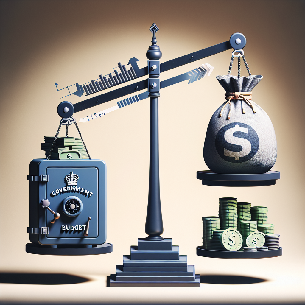 Prin reducerea cheltuielilor guvernamentale si cresterea veniturilor fiscale