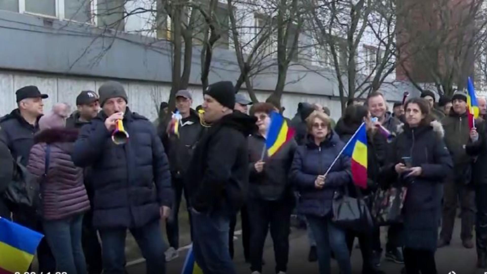 Protest la Guvern de Ziua Unirii Principatelor