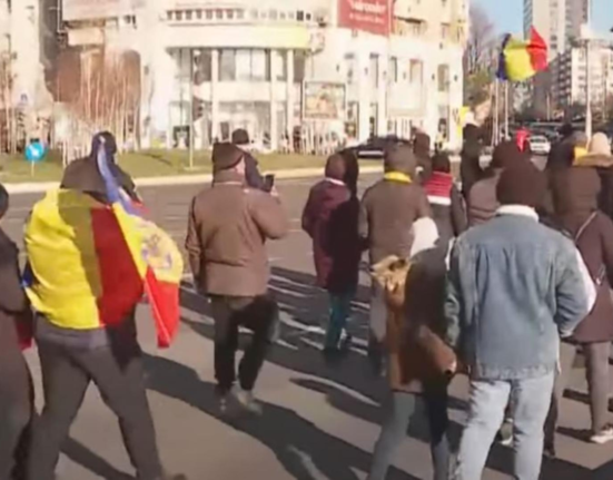 Sustinatorii lui Calin Georgescu au protestat la Guvern