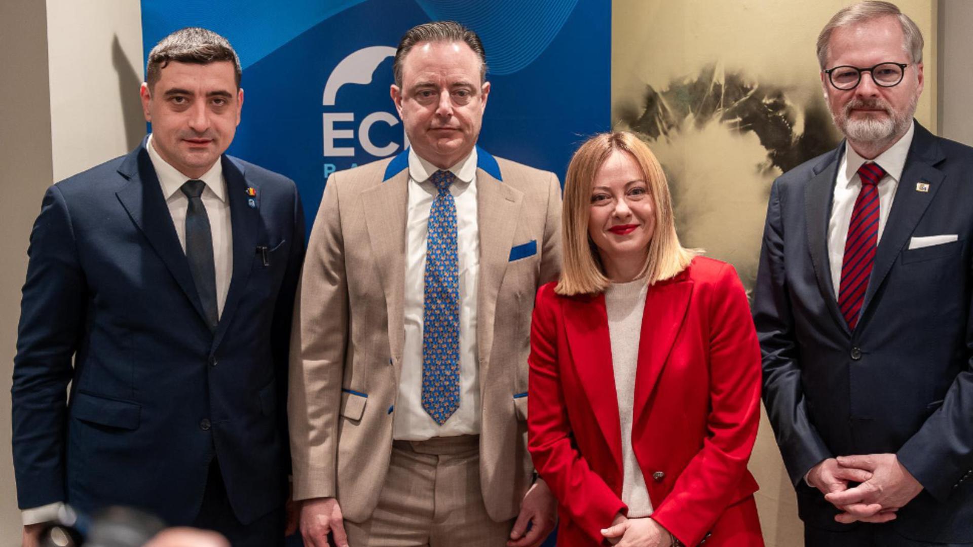 George Simion liderul suveranistilor romani sprijinit de premierii Italiei Cehiei si Belgiei VIDEO
