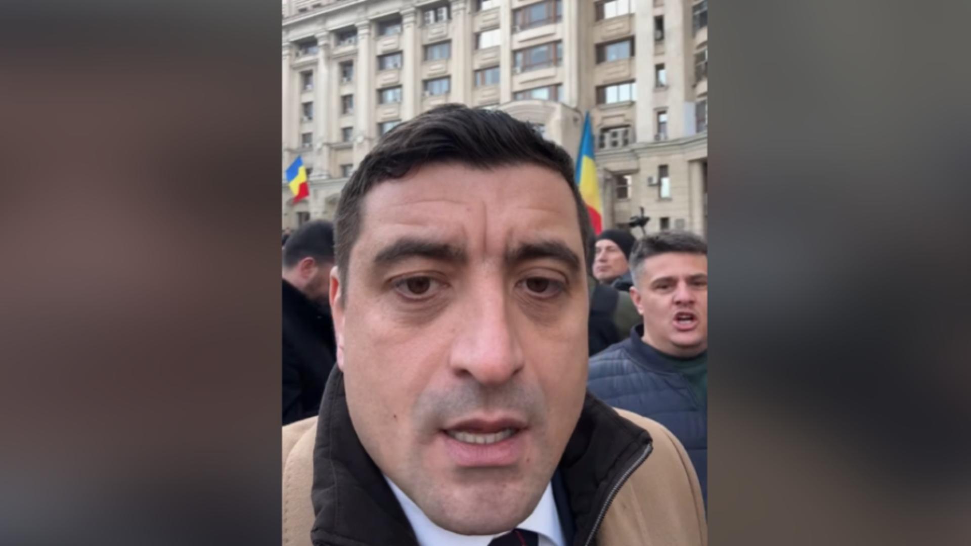 Liderul opoziției, George Simion, cheamă la protest pașnic. 1 Liderul opozitiei George Simion cheama la protest pasnic