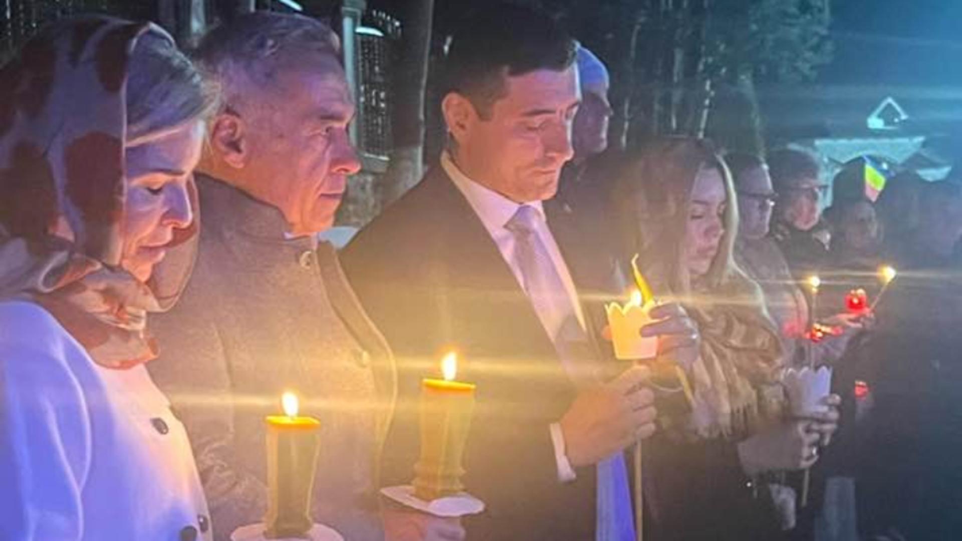 Dovada sprijinului lui Calin Georgescu pentru George Simion familiile impreuna la slujba de Inviere
