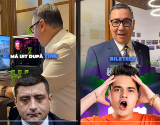 Ponta se filmeaza la fast food si il imita pe Selly