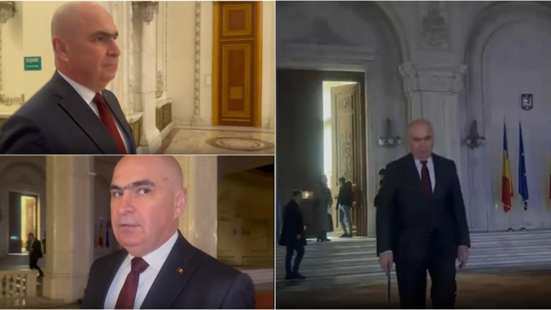 Bolojan evita din nou jurnalistii in Parlament VIDEO