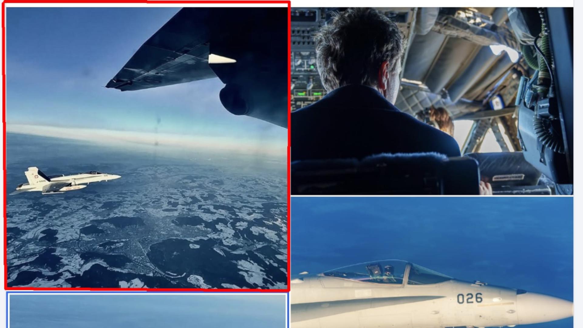 Escorta aeriana blocata pentru fotografii de mii de euro