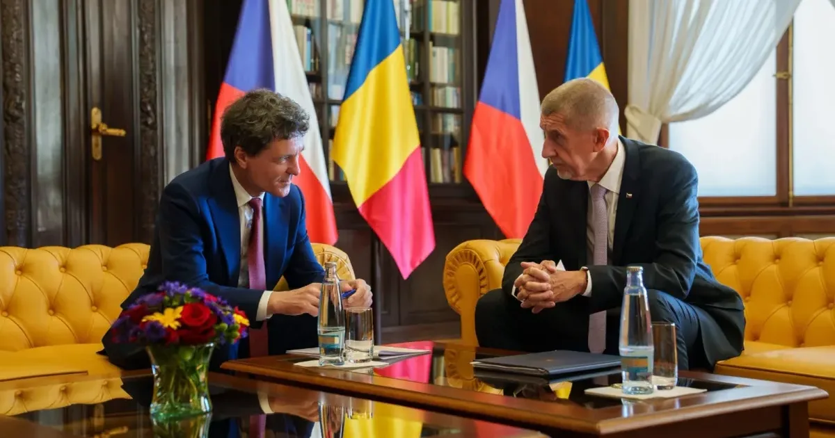 Nicușor Dan, discuții la Praga despre apărare și cooperare bilaterală 1 Nicușor Dan, discuții la Praga despre apărare și cooperare bilaterală